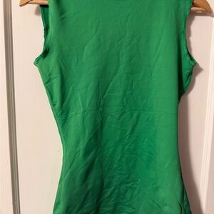 Under Armour Green Fitted Sleeveless Tank Top